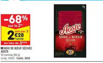 Noix de bĆuf sĂ©chĂ©e aoste