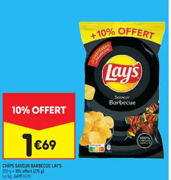 Chips saveur barbecue lay's
