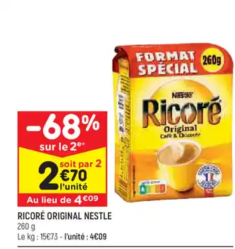 Leader Price Ricoré original nestle offre
