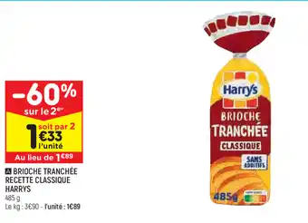 Leader Price Brioche tranchée recette classique harrys offre