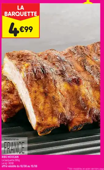 Leader Price Ribs mexicain offre