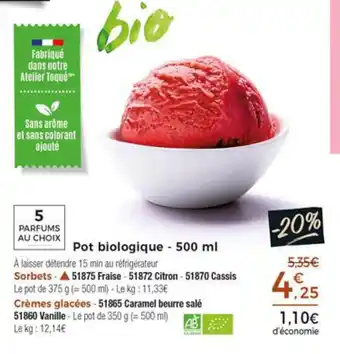 Thiriet Pot biologique offre