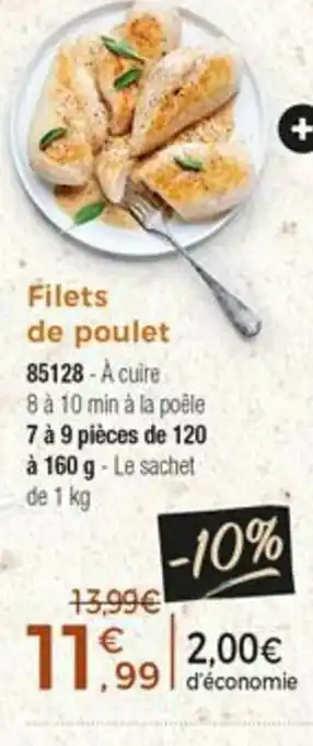Thiriet Filets de poulet offre