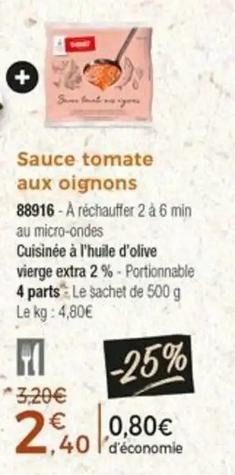 Thiriet Sauce tomate aux oignons offre