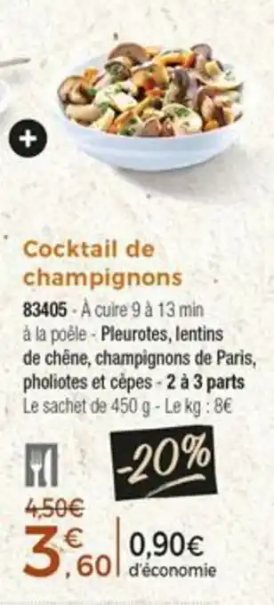 Thiriet Cocktail de champignons offre