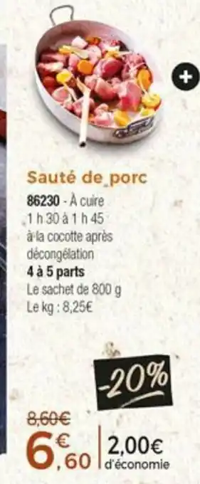 Sauté de porc