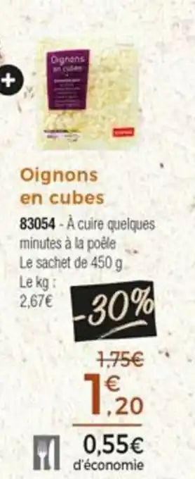 Thiriet Oignons en cubes offre
