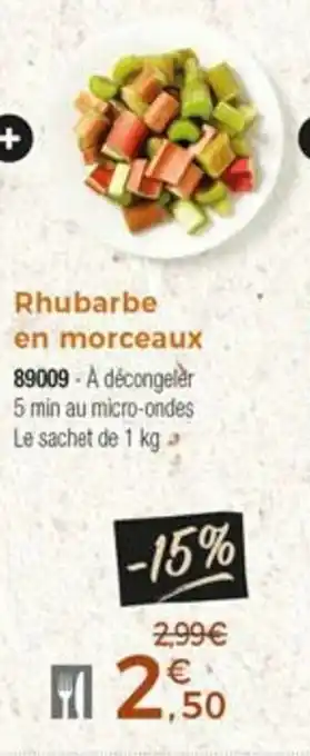 Thiriet Rhubarbe en morceaux offre