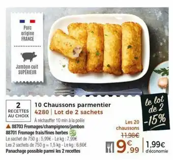 Thiriet 10 Chaussons parmentier offre