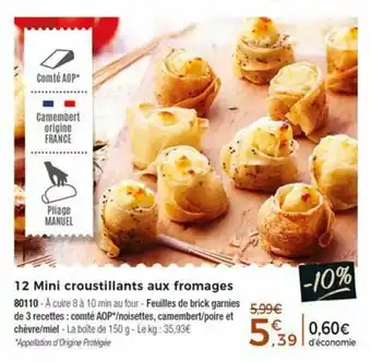 Thiriet 12 Mini croustillants aux fromages offre