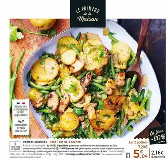 Poêlées cuisinées
