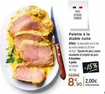 Thiriet Palette à la diable cuite offre