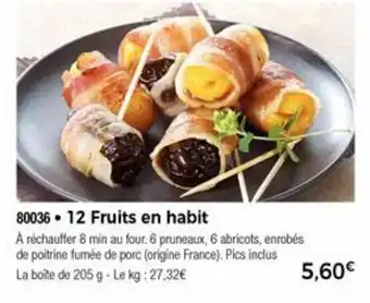 Thiriet 12 Fruits en habit offre