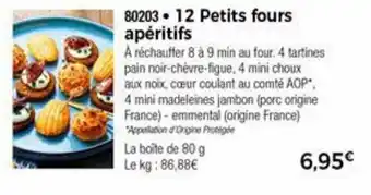 Thiriet 12 Petits fours apéritifs offre