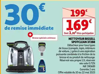 Auchan NETTOYEUR BISSELL SPOTCLEAN 37288 offre