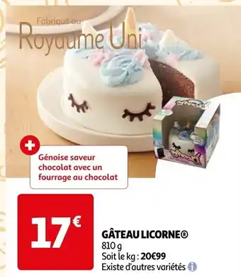 Auchan GÂTEAU LICORNEⓇ 810 g offre