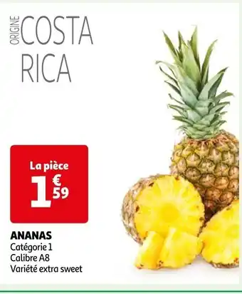 Auchan ANANAS Catégorie 1 Calibre A8 Variété extra sweet offre