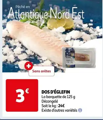 Auchan DOS D'ÉGLEFIN La barquette de 125 g Décongelé offre