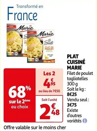 Auchan PLAT CUISINÉ Marie offre