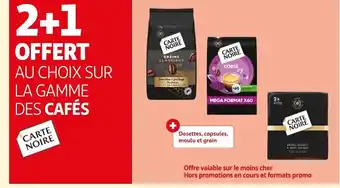 LA GAMME DES CAFÉS