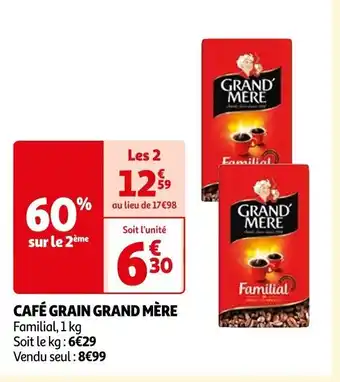 Auchan CAFÉ GRAIN GRAND MÈRE offre