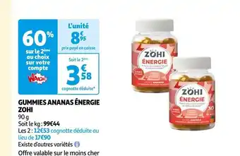 Auchan GUMMIES ANANAS ÉNERGIE offre
