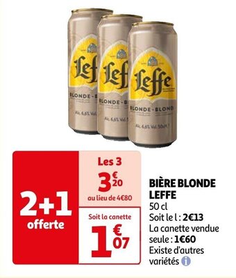 Auchan BIÈRE BLONDE LEFFE offre