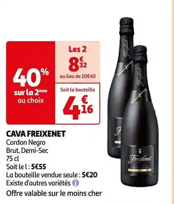 Auchan CAVA FREIXENET offre