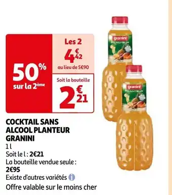 Auchan COCKTAIL SANS ALCOOL PLANTEUR GRANINI offre