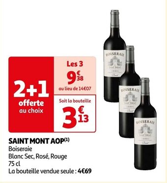 Auchan SAINT MONT AOP(¹) offre