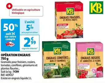 Auchan OPÉRATION ENGRAIS offre