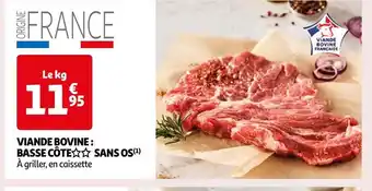 Auchan Viande bovine : basse côte sans os offre