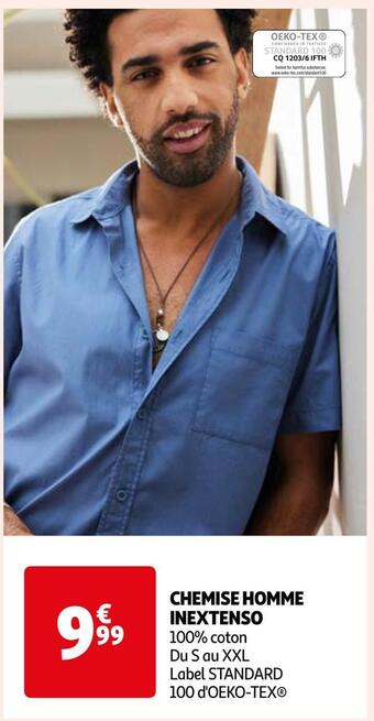 Auchan Inextenso chemise homme offre
