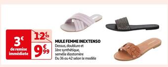 Auchan Inextenso mule femme offre