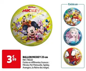 Auchan BALLON MICKEY 23 cm offre