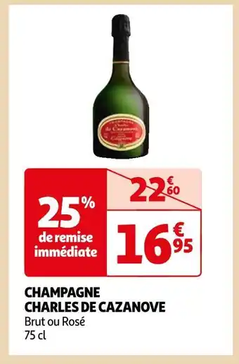 Auchan Charles de cazanove champagne offre