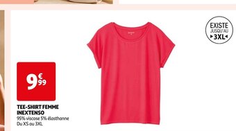 Auchan Inextenso tee-shirt femme offre