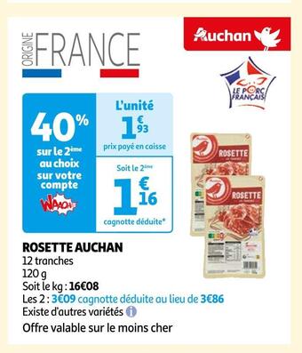 Auchan Auchan rosette offre