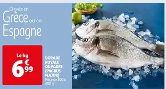 Auchan Dorade royale ou pagre (pagrus major) offre