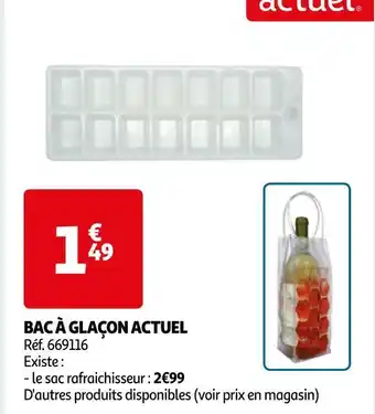 Auchan Actuel bac à glaçon offre