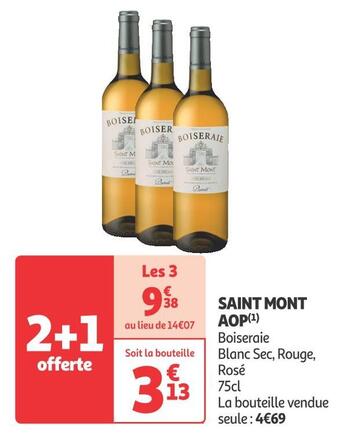 Auchan Supermarché Saint mont aop offre