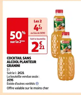 Granini cocktail sans alcool planteur