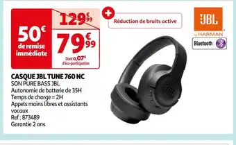 Auchan Jbl casque jbl tune 760 nc offre