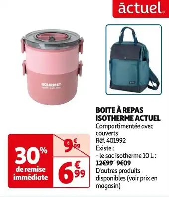 Auchan BOITE À REPAS ISOTHERME ACTUEL offre