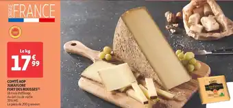 Auchan Supermarché Juraflore comté aop fort des rousses offre
