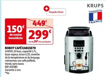Auchan Krups robot café ea815e70 offre