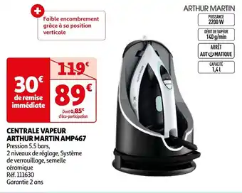 Auchan CENTRALE VAPEUR ARTHUR MARTIN AMP467 offre
