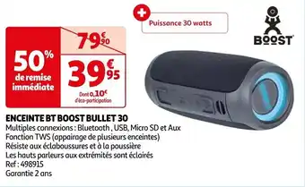 ENCEINTE BT BOOST BULLET 30