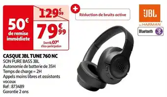 Auchan CASQUE JBL TUNE 760 NC offre