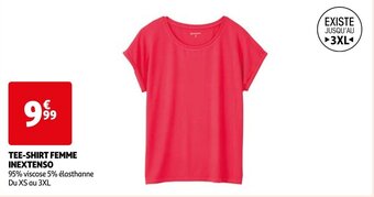Auchan TEE-SHIRT FEMME INEXTENSO offre